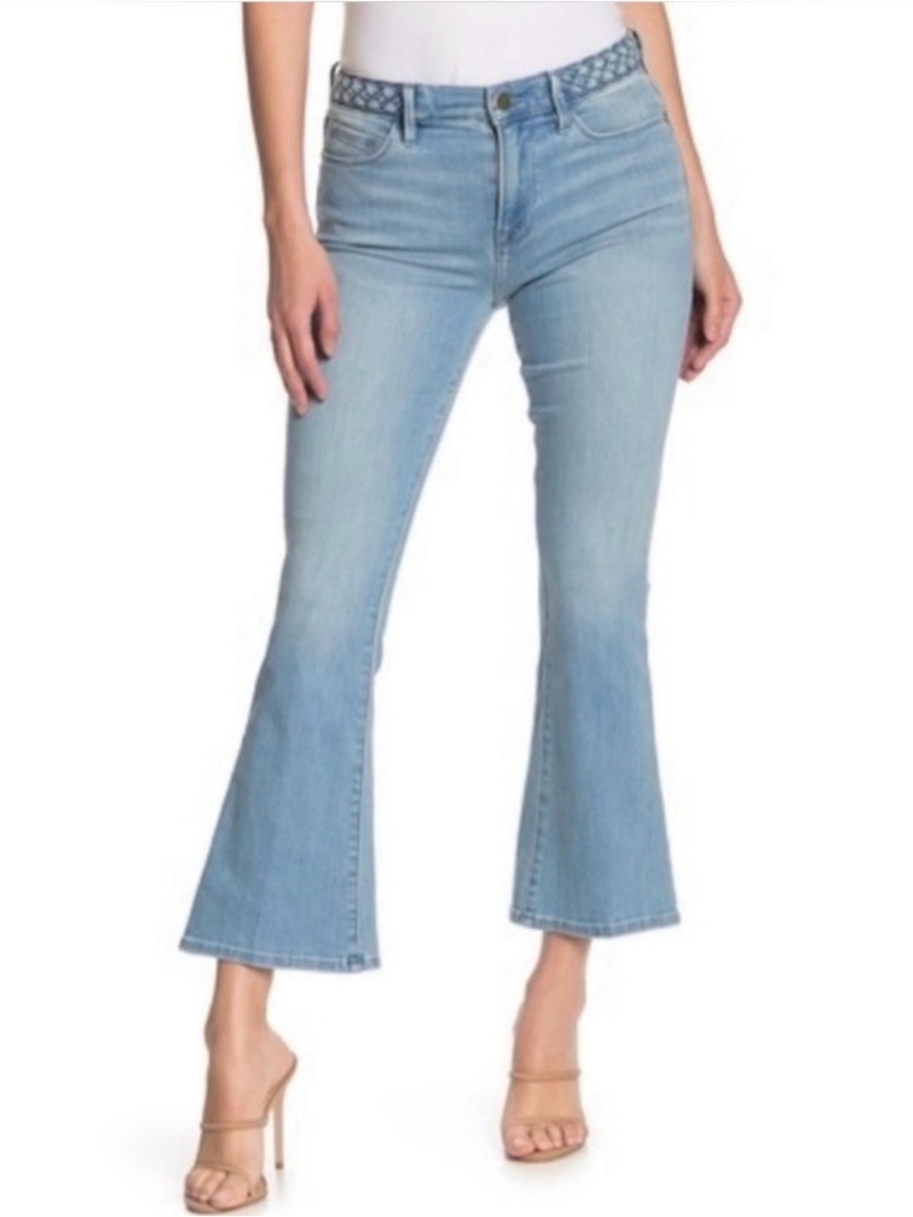 FRAME Le Crop Mini Boot With Braided Waistband Jeans